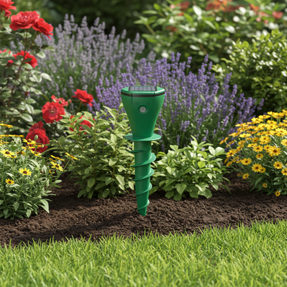 Mole Repellent Solar Powered Sonic Spike for Lawn Gopher Vole