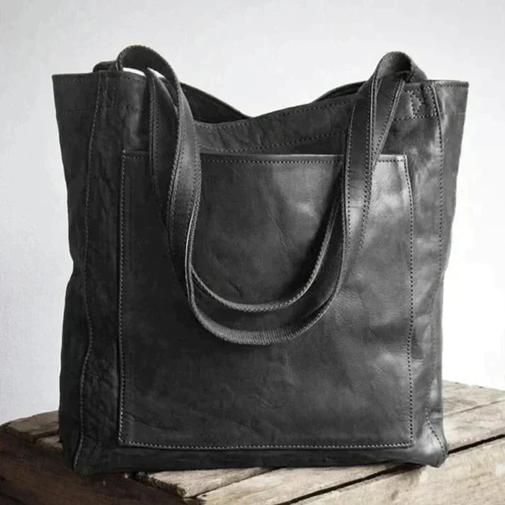 Shoulder Bag Leather Large Capacity Adjustable Strap Tote Bag