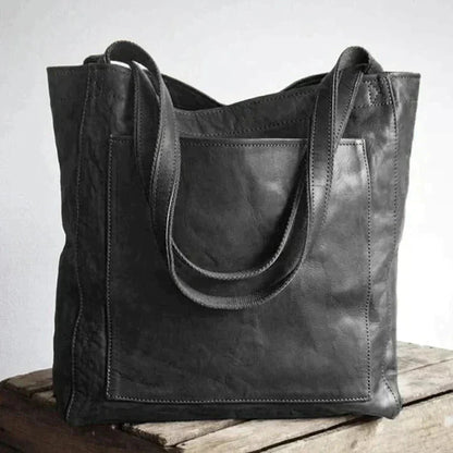 Shoulder Bag Leather Large Capacity Adjustable Strap Tote Bag