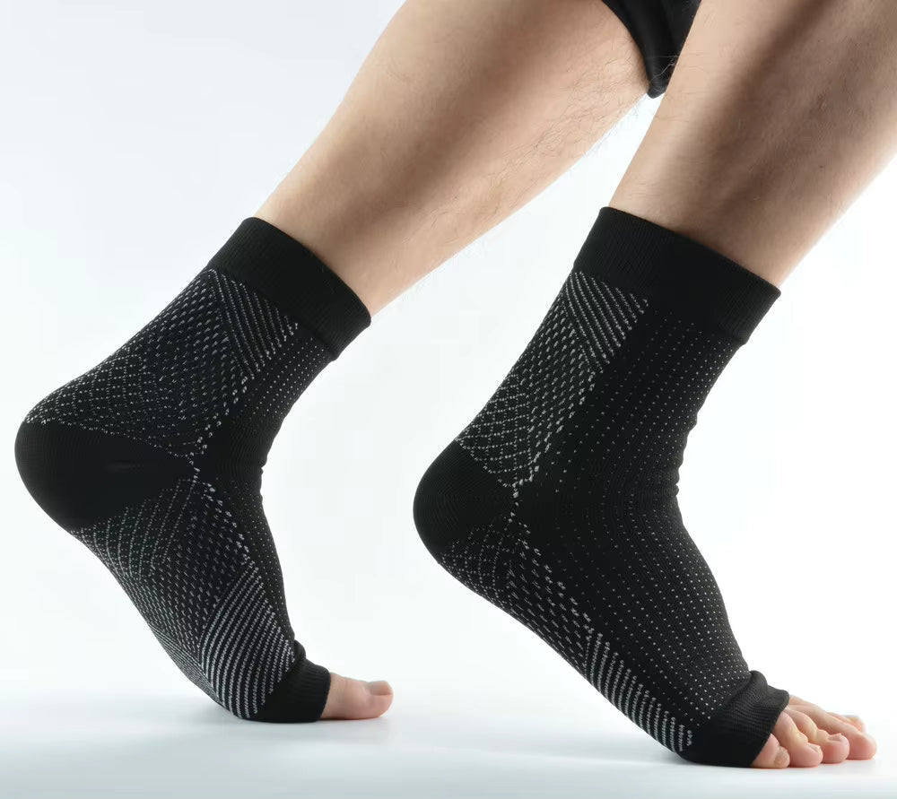 Open Toe Compression Socks Ankle Compression Sleeve for Women and Men
