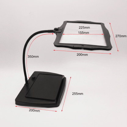 Magnifying Lamp LED Desk Light 3X Magnifier for Crafting