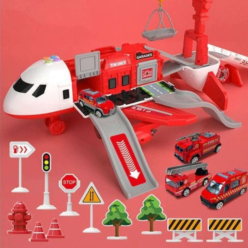 Airplane Toy Playset Kids Aircraft Vehicle Adventure Set  Character Count