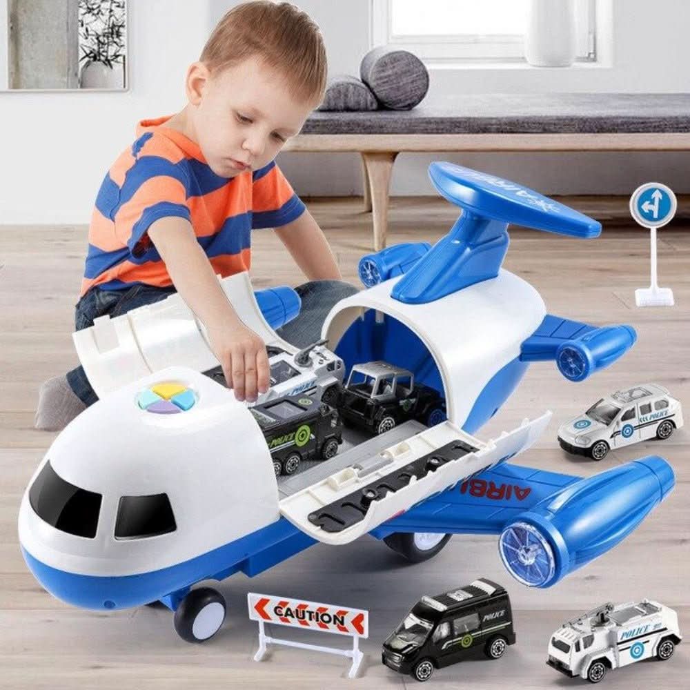 Airplane Toy Playset Kids Aircraft Vehicle Adventure Set  Character Count