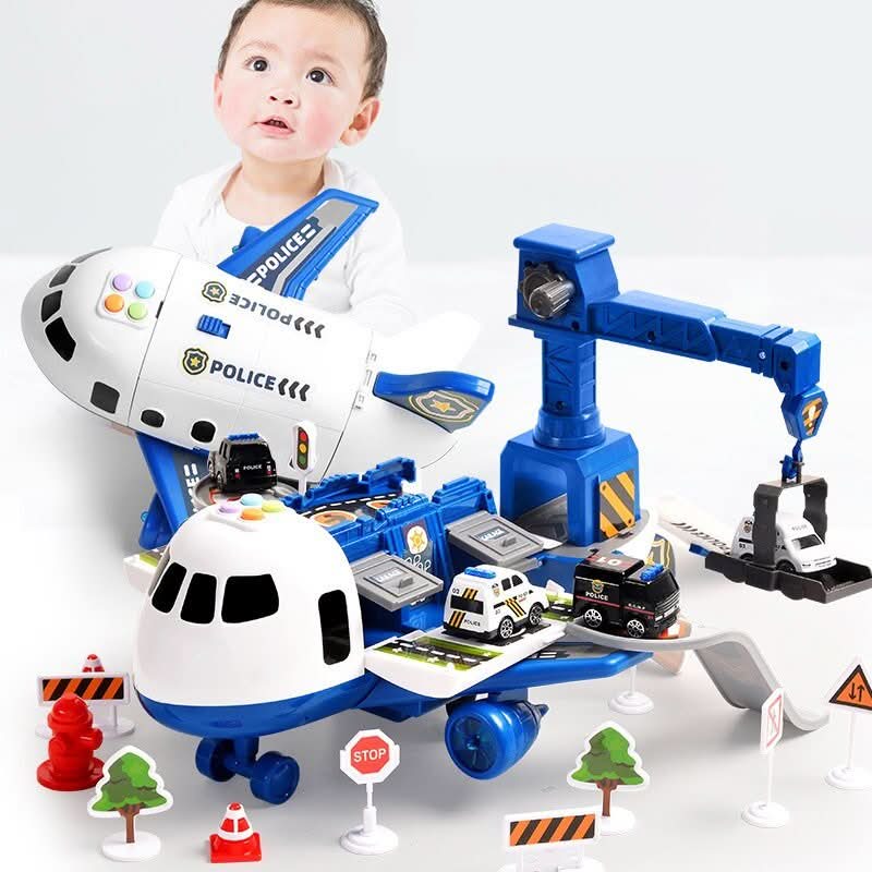 Airplane Toy Playset Kids Aircraft Vehicle Adventure Set  Character Count