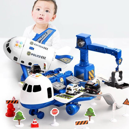 Airplane Toy Playset Kids Aircraft Vehicle Adventure Set  Character Count