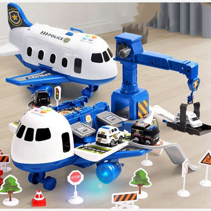 Airplane Toy Playset Kids Aircraft Vehicle Adventure Set  Character Count