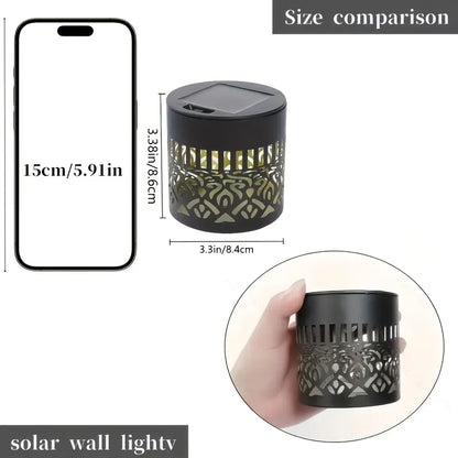Solar Lantern Outdoor Decorative Garden Light Flower Pattern