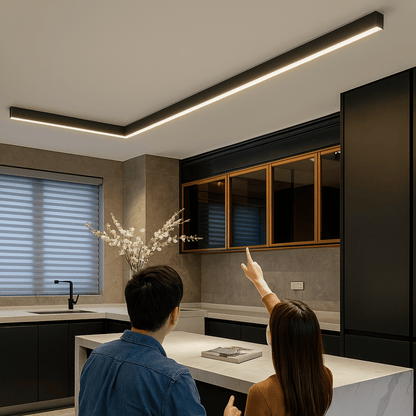 LED Ceiling Light Modern Minimalist Aluminum Acrylic Skandinavian Style Ceiling Lamp Indoor Lighting