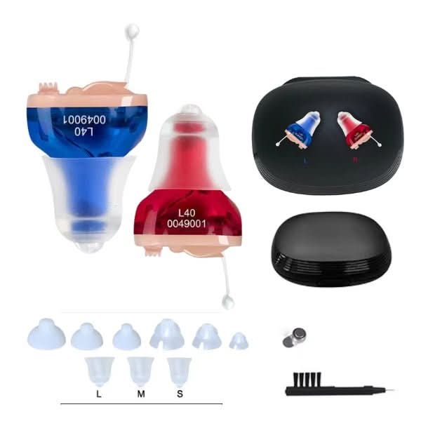 Hearing Aids In-Ear Rechargeable Discreet Sound Amplifier