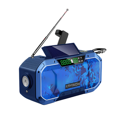 Emergency Radio Hand Crank Solar with Power Bank Flashlight SOS