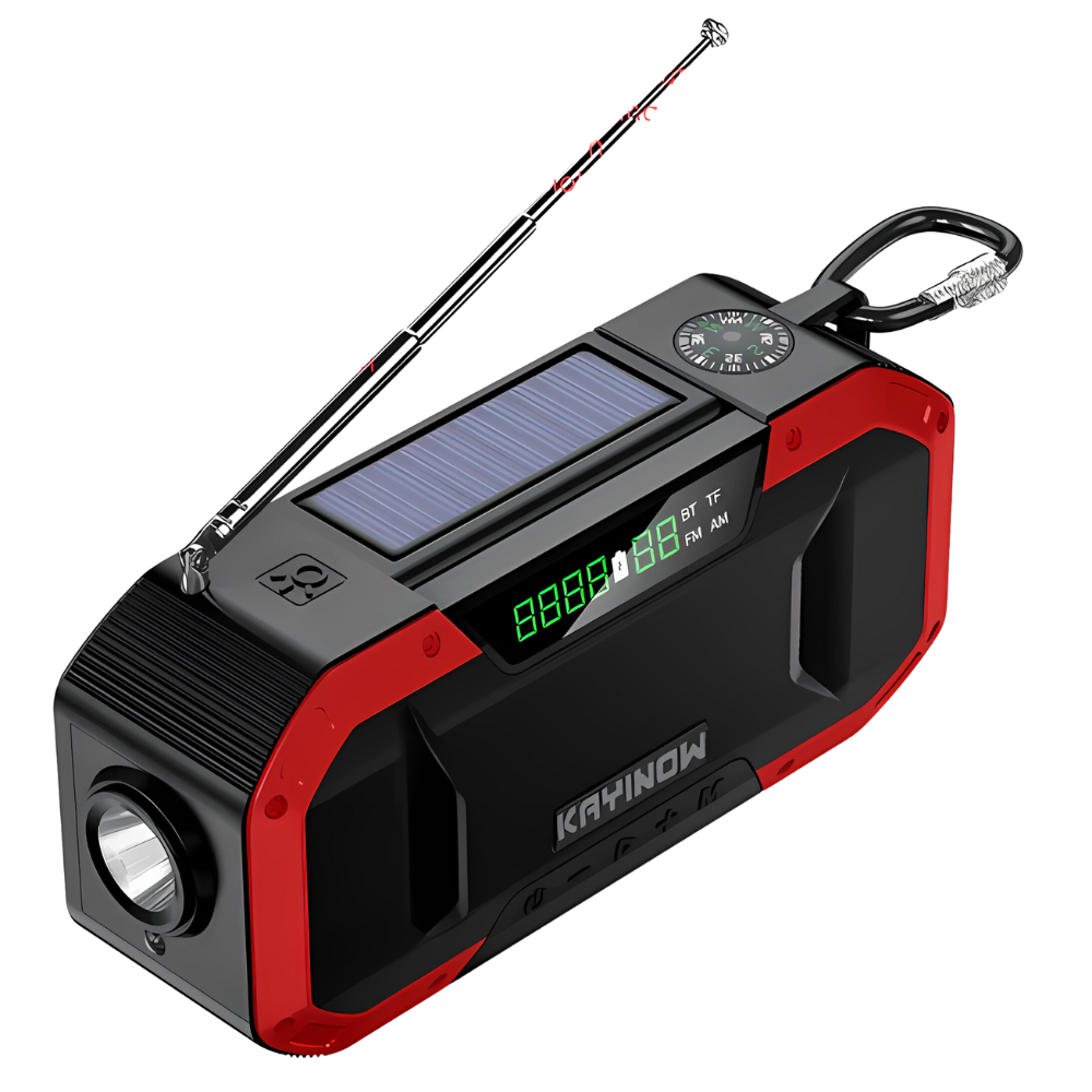 Emergency Radio Hand Crank Solar with Power Bank Flashlight SOS