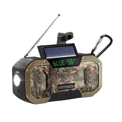 Emergency Radio Hand Crank Solar with Power Bank Flashlight SOS