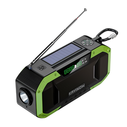 Emergency Radio Hand Crank Solar with Power Bank Flashlight SOS