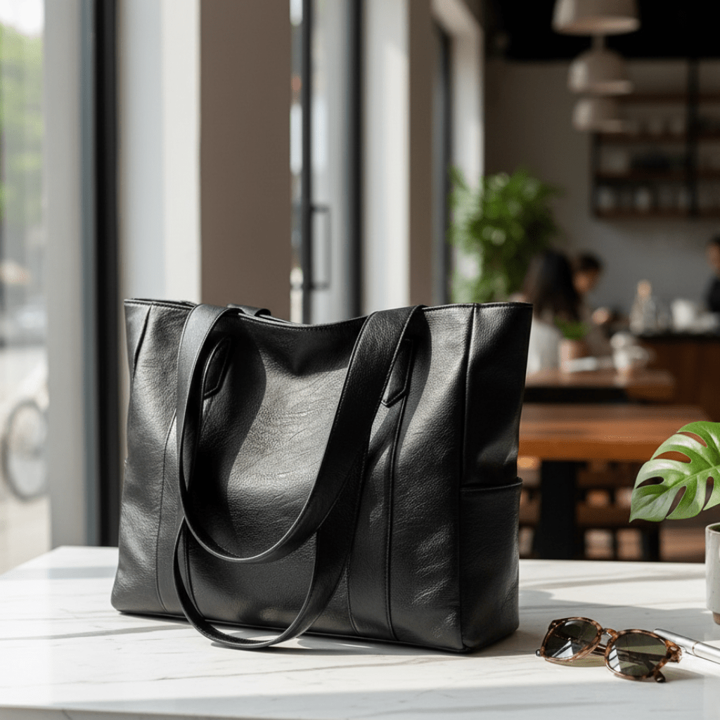 Shoulder Bag Leather Vintage PU Leather Zip Handbag
