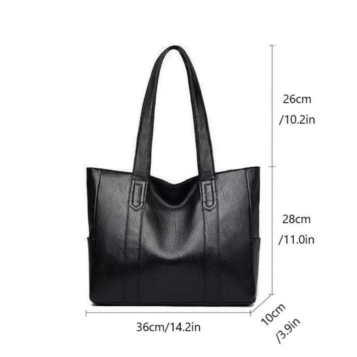 Shoulder Bag Leather Vintage PU Leather Zip Handbag