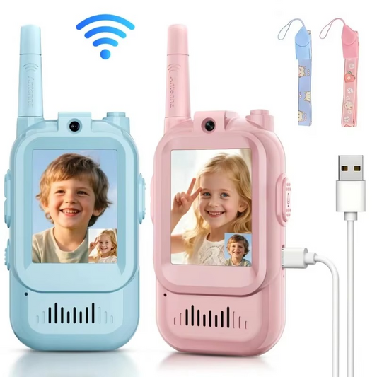 Walkie Talkies for Kids with Video Screen USB Rechargeable 2 Pack