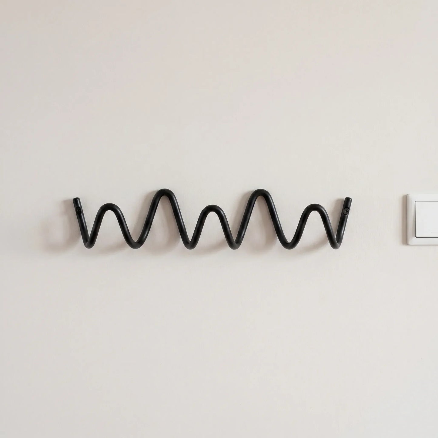 Coat Rack Modern Wave Wall Mounted Entryway Organizer