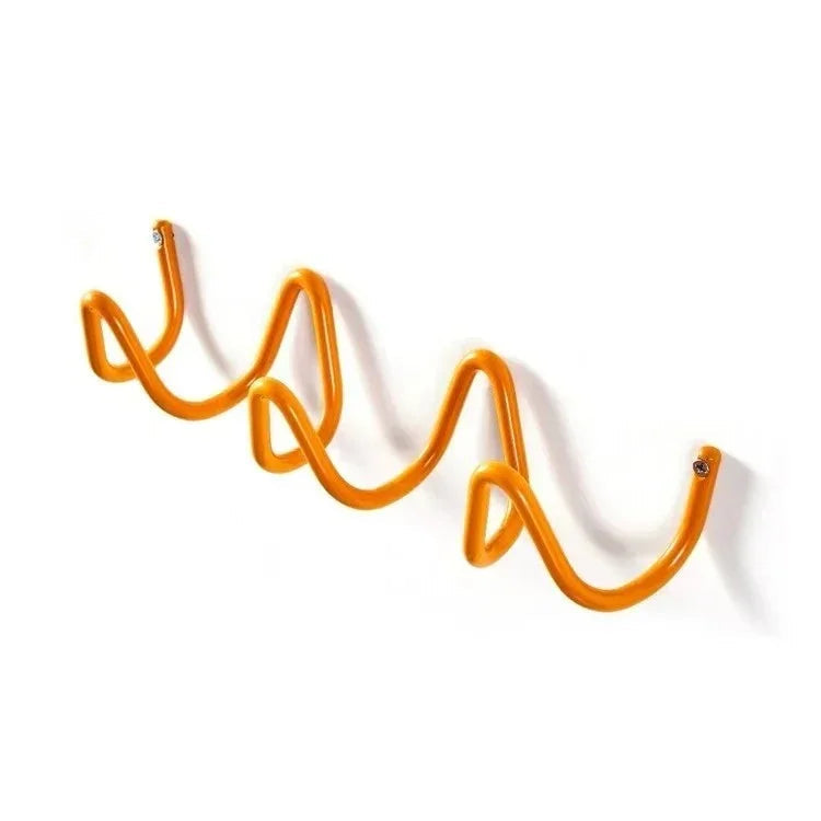 Coat Rack Modern Wave Wall Mounted Entryway Organizer