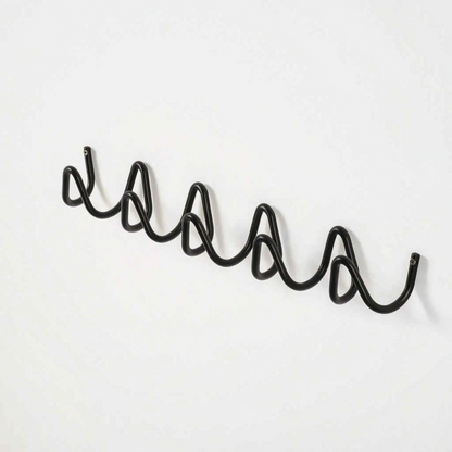 Coat Rack Modern Wave Wall Mounted Entryway Organizer