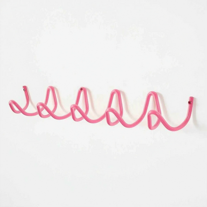 Coat Rack Modern Wave Wall Mounted Entryway Organizer