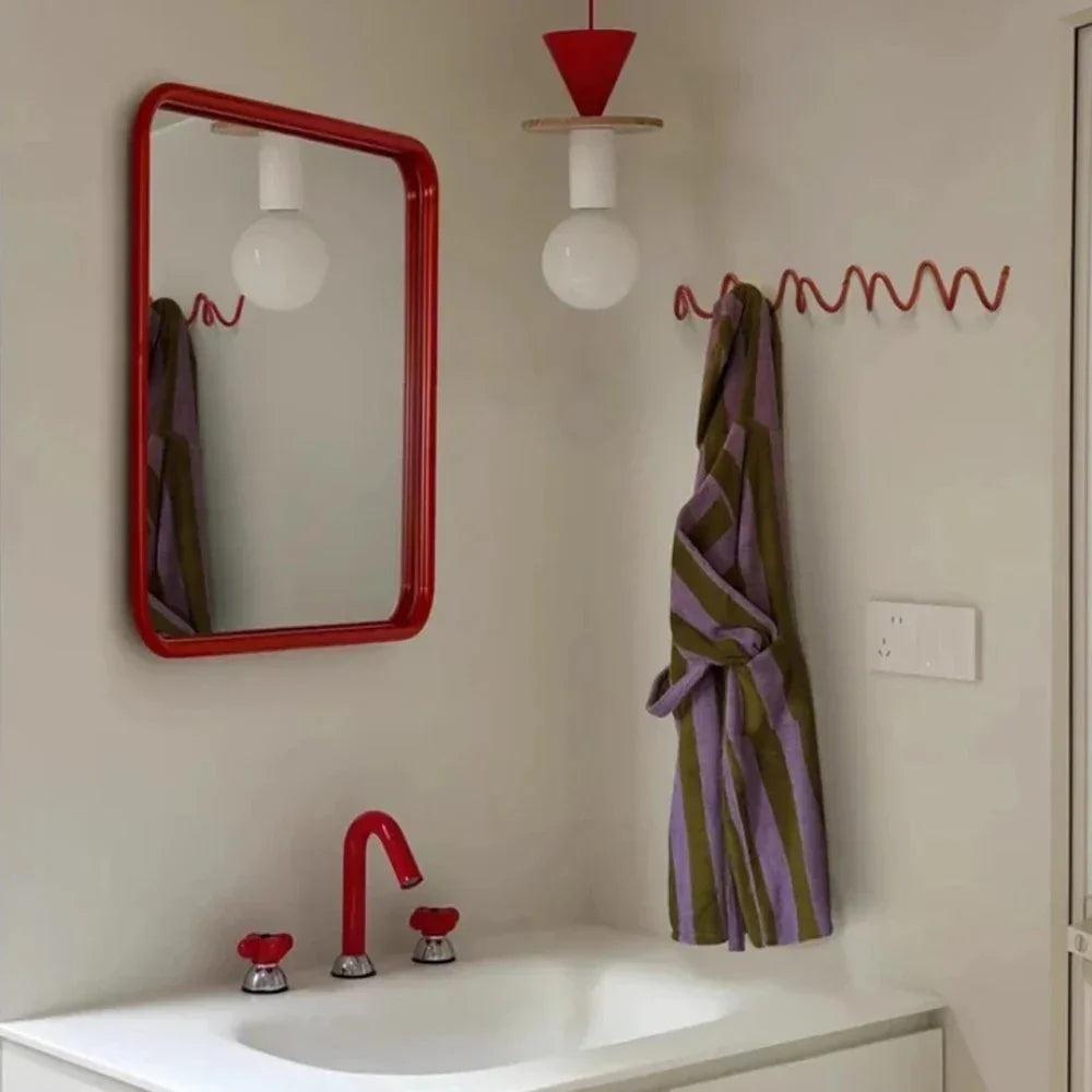 Coat Rack Modern Wave Wall Mounted Entryway Organizer