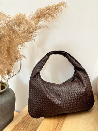 Shoulder Bag Woven Hobo Tote for Work and Everyday Carry