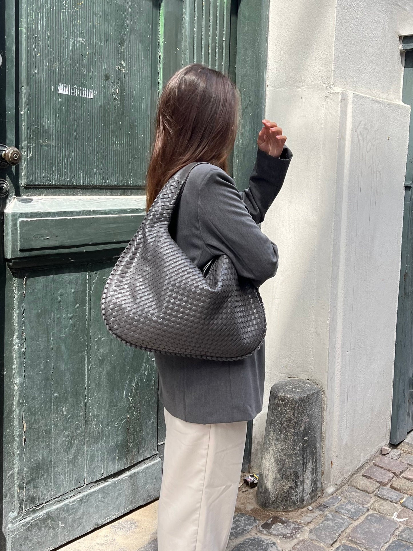 Shoulder Bag Woven Hobo Tote for Work and Everyday Carry