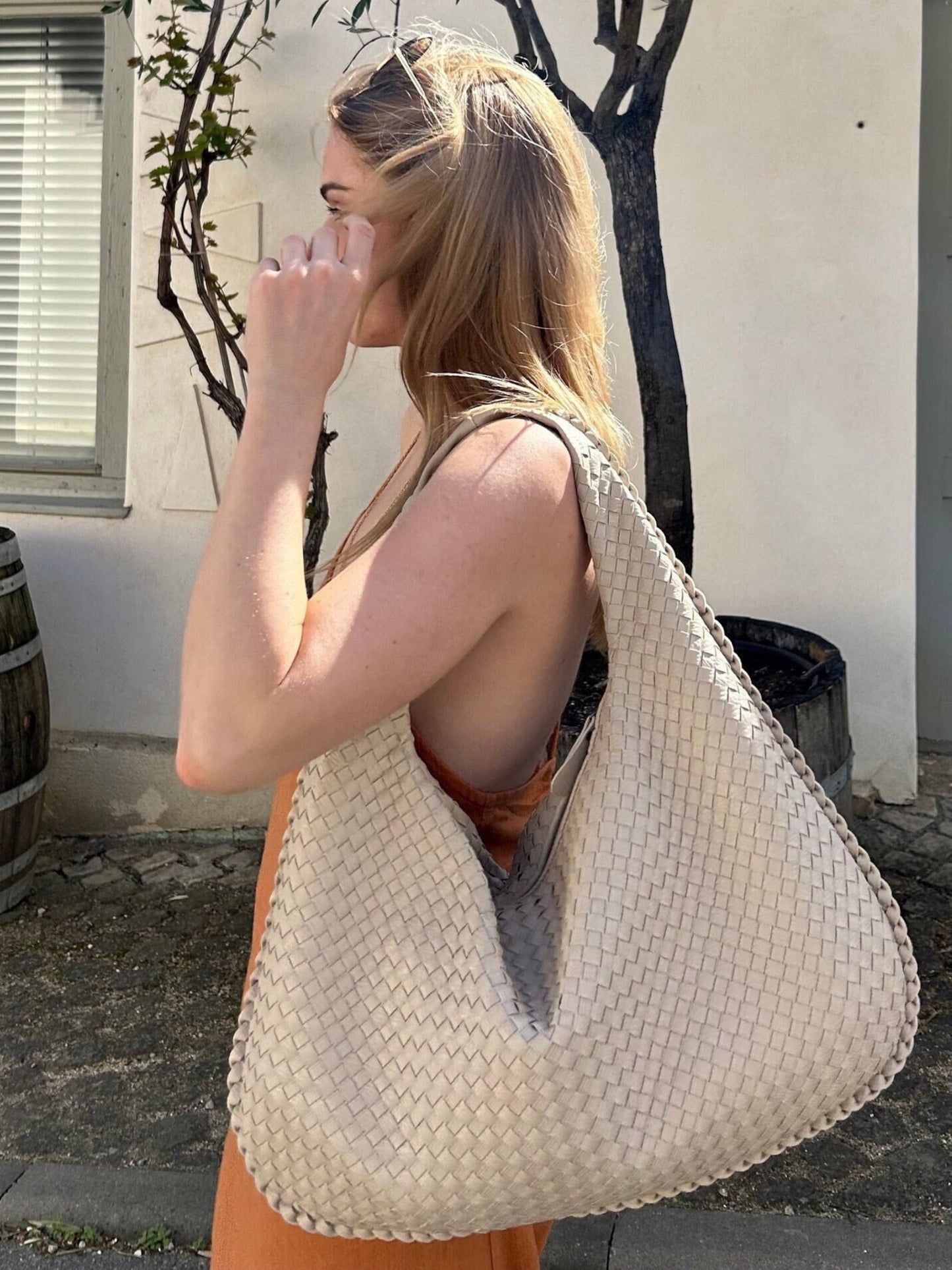 Shoulder Bag Woven Hobo Tote for Work and Everyday Carry