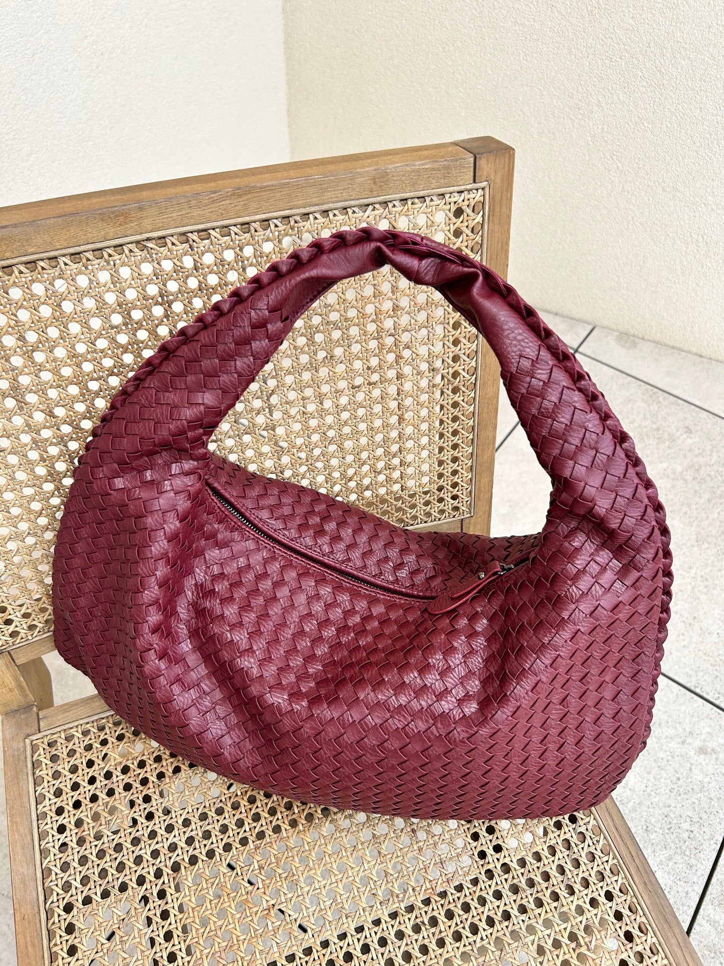 Shoulder Bag Woven Hobo Tote for Work and Everyday Carry