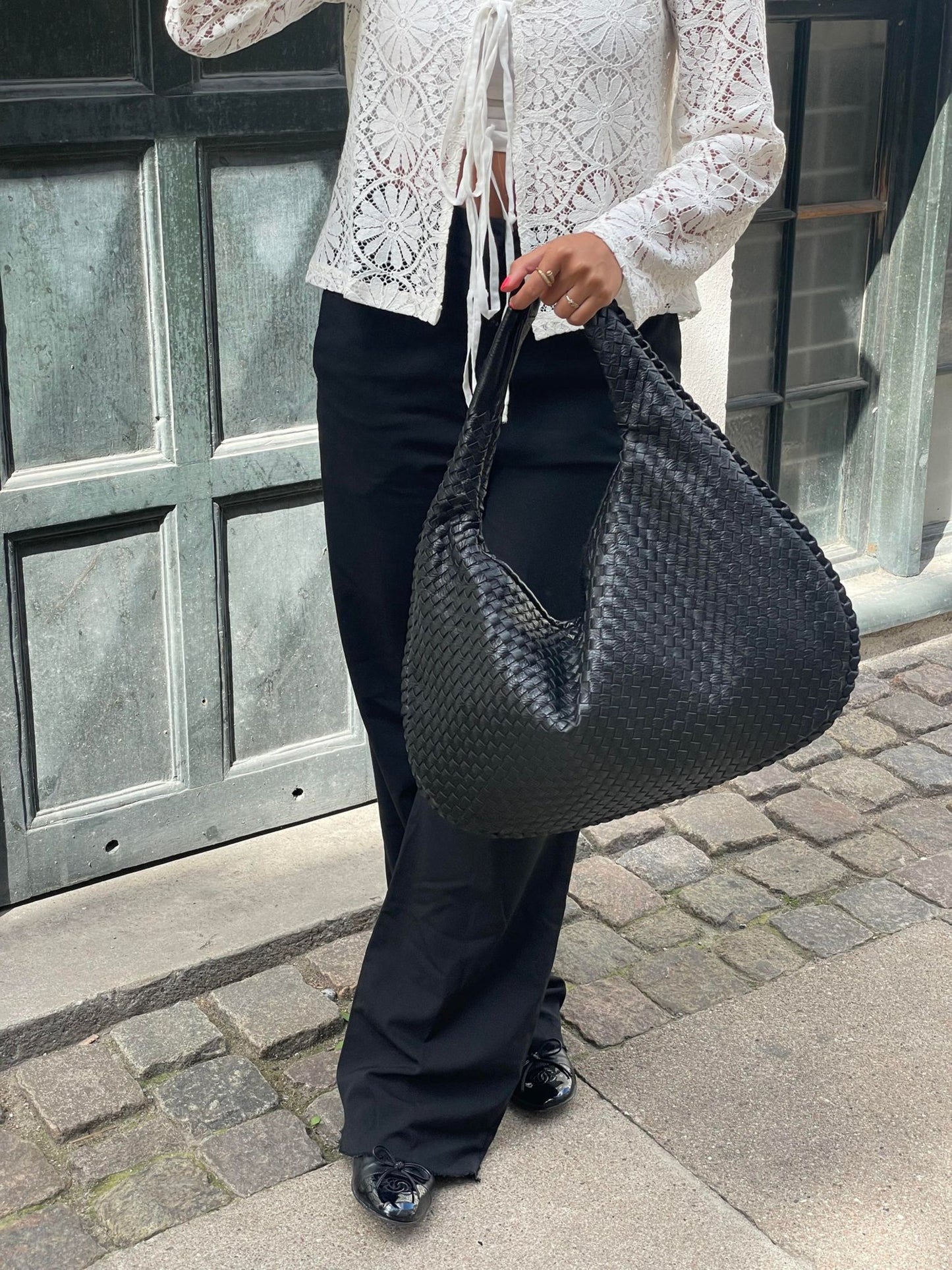 Shoulder Bag Woven Hobo Tote for Work and Everyday Carry