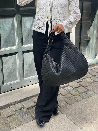 Shoulder Bag Woven Hobo Tote for Work and Everyday Carry