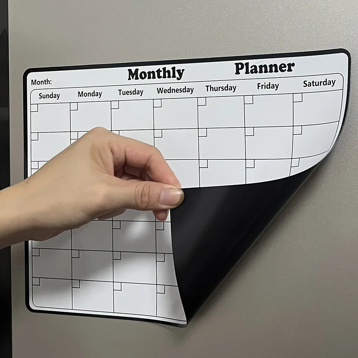 Dry Erase Calendar Magnetic Monthly Planner Whiteboard for Fridge
