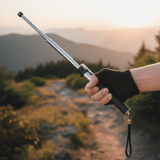 Walking Stick Folding Aluminum Hiking Trekking Pole