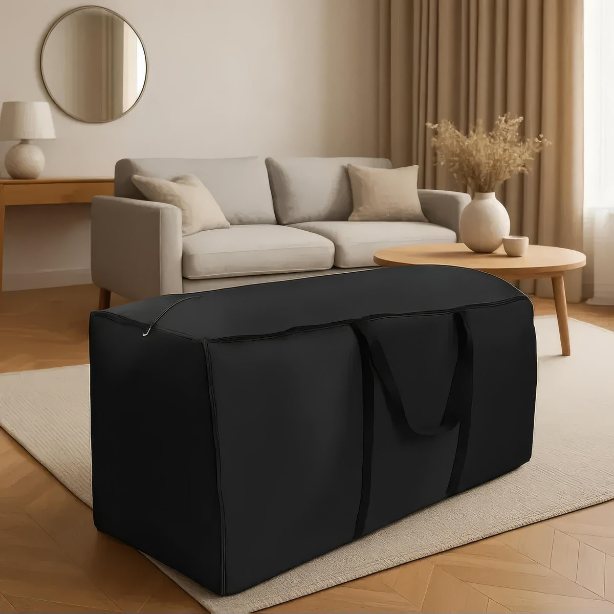 Patio Cushion Storage Bag Heavy Duty Water Resistant with Handles