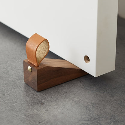 Door Stop Wooden Wedge Non Slip Floor Protector