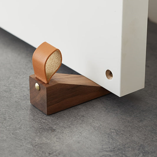 Door Stop Wooden Wedge Non Slip Floor Protector