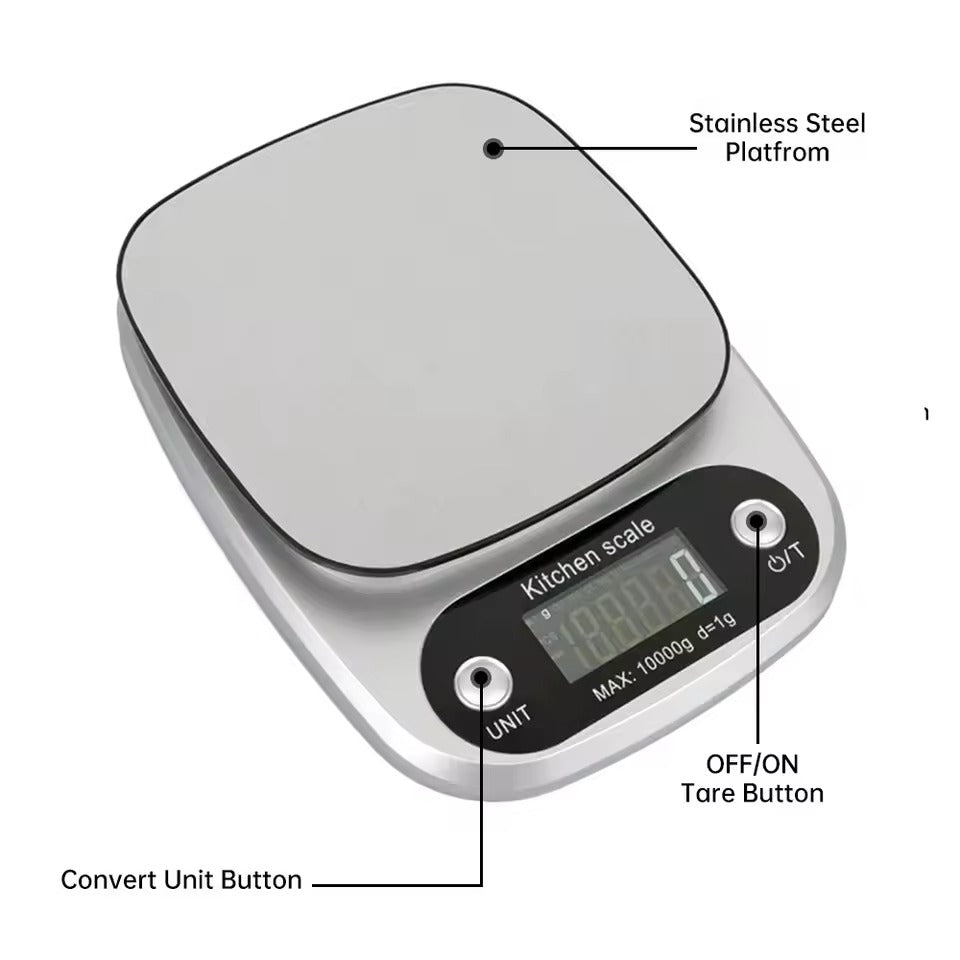Stainless Steel High Precision Kitchen Scale 0.1g