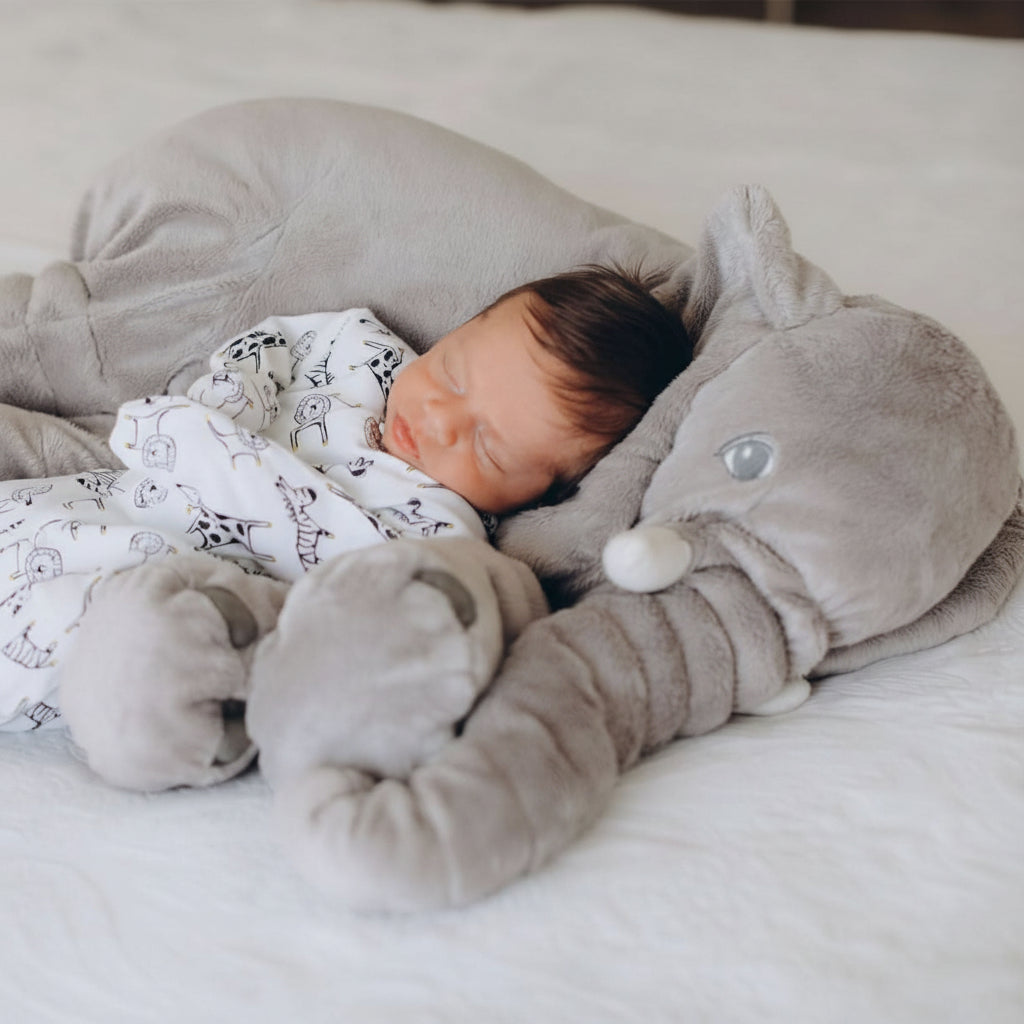 Stuffed Elephant Plush Pillow Soft Cuddly Kids Toy