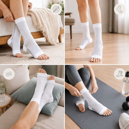 Open Toe Compression Socks Ankle Compression Sleeve for Women and Men
