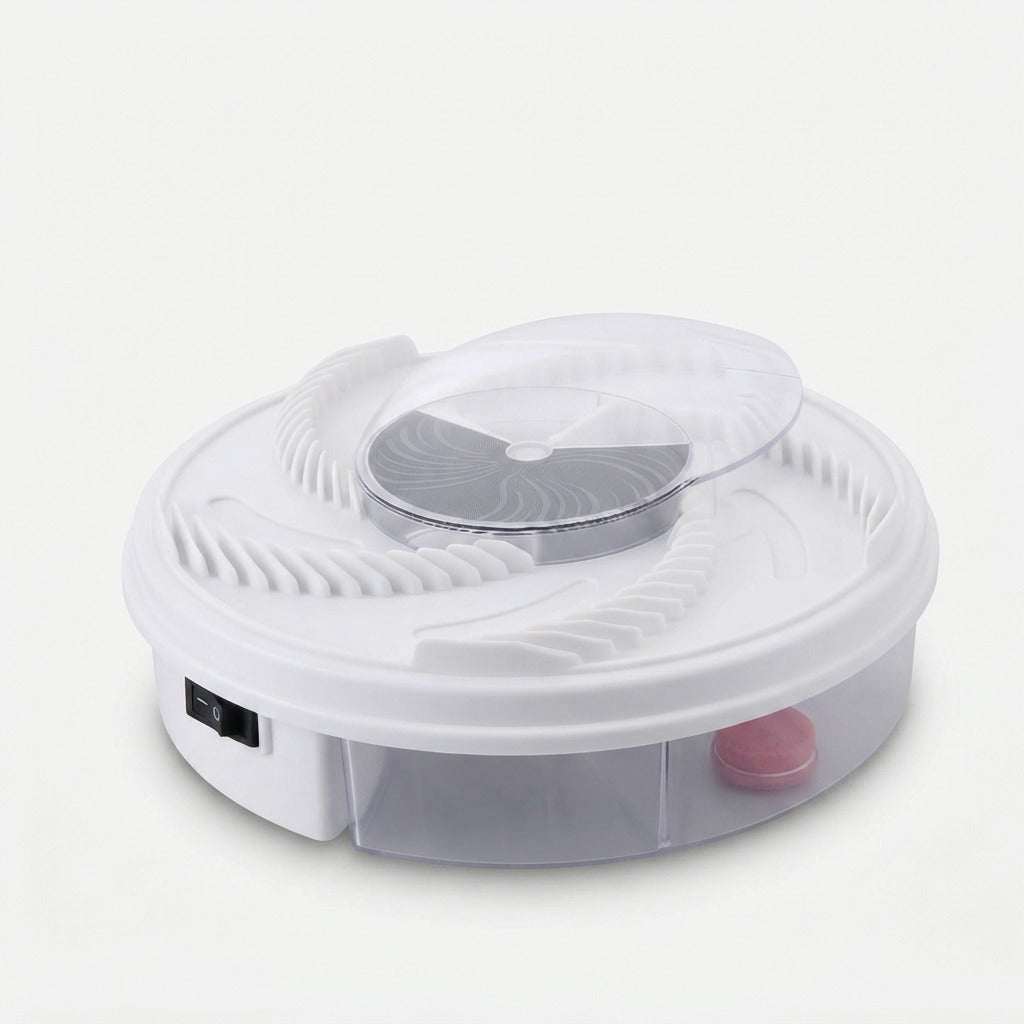 Electric Fly Trap Indoor Automatic Rotating Catcher No Zapper
