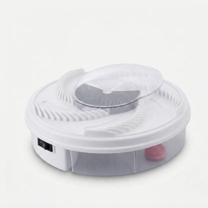 Electric Fly Trap Indoor Automatic Rotating Catcher No Zapper