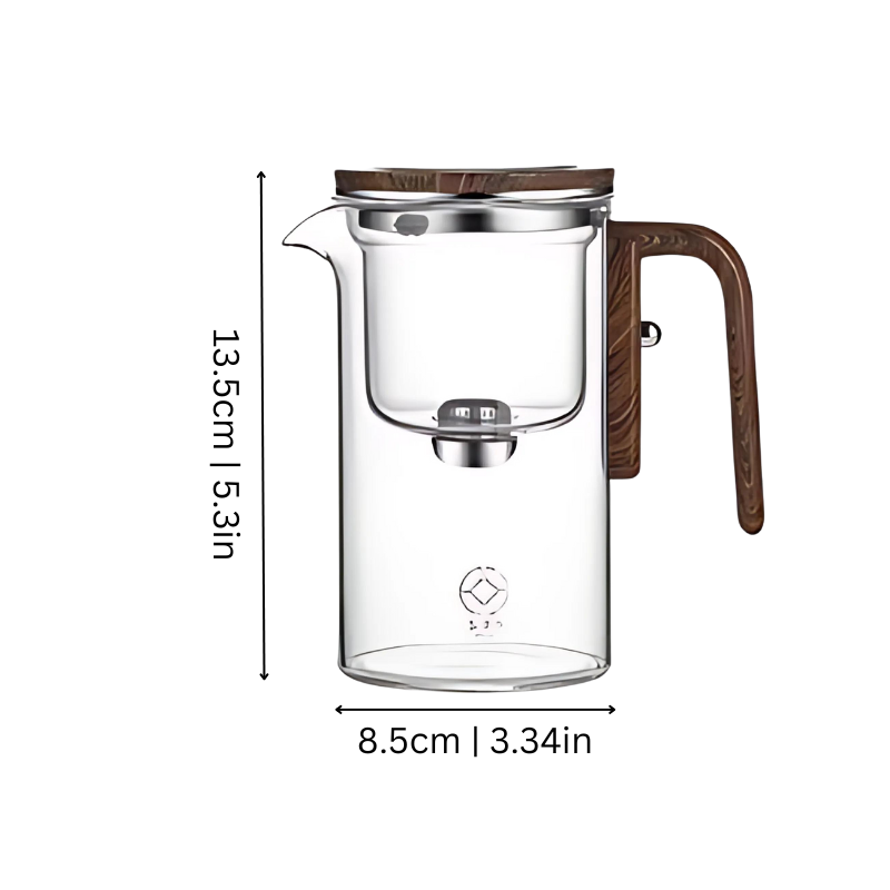 Elegant Glass Tea Infuser with Water Separation Technology