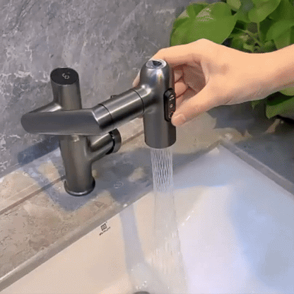 Kitchen Faucet Pull Down 360 Degree LED Temperature Faucet