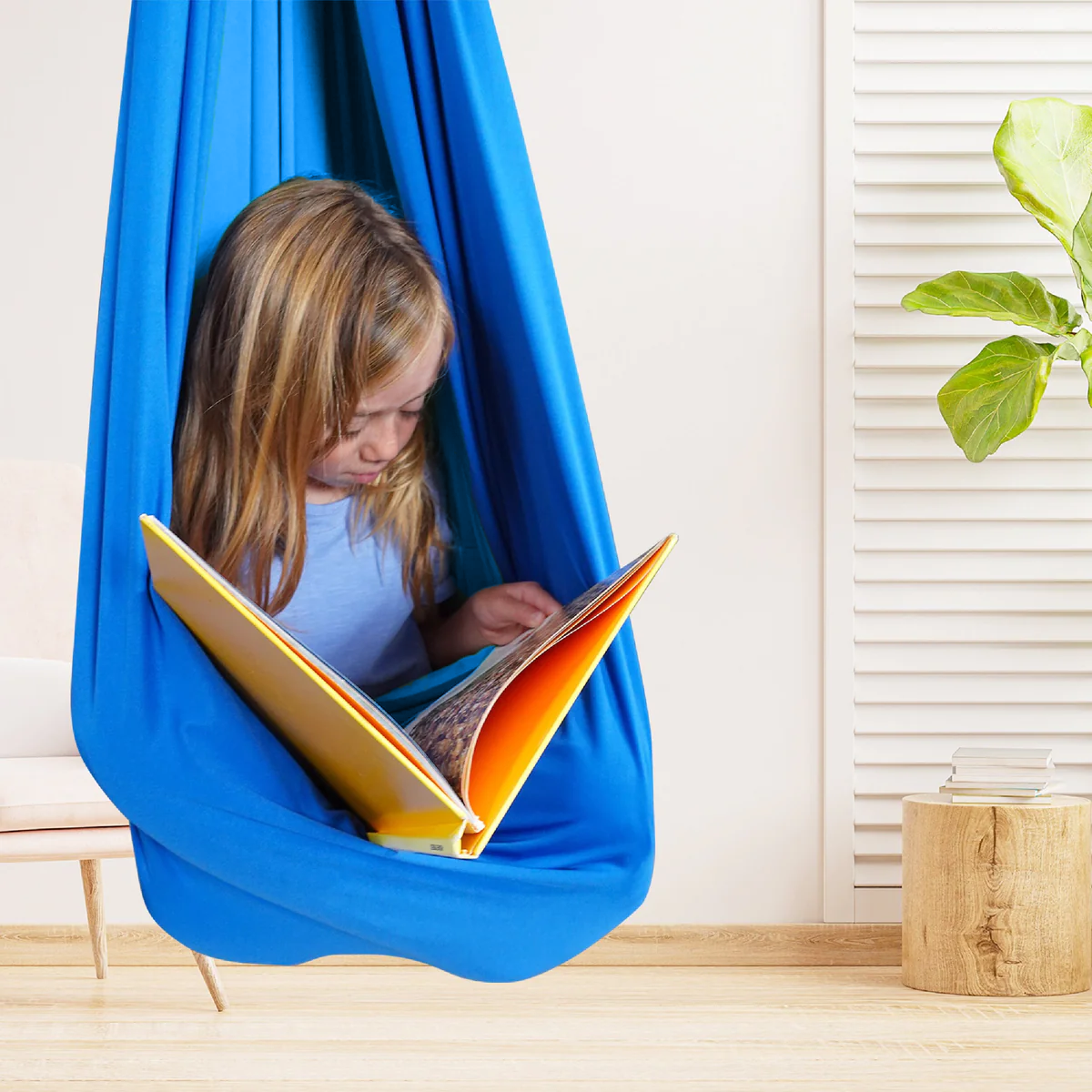 Sensory Swing Therapy Hammock for Kids Soft Cotton Hanging Seat