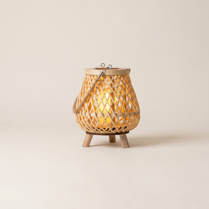 Handmade Bamboo Lantern Candle Holder