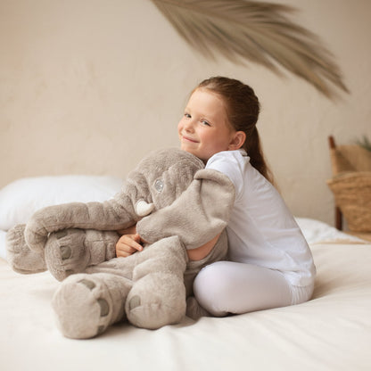 Stuffed Elephant Plush Pillow Soft Cuddly Kids Toy