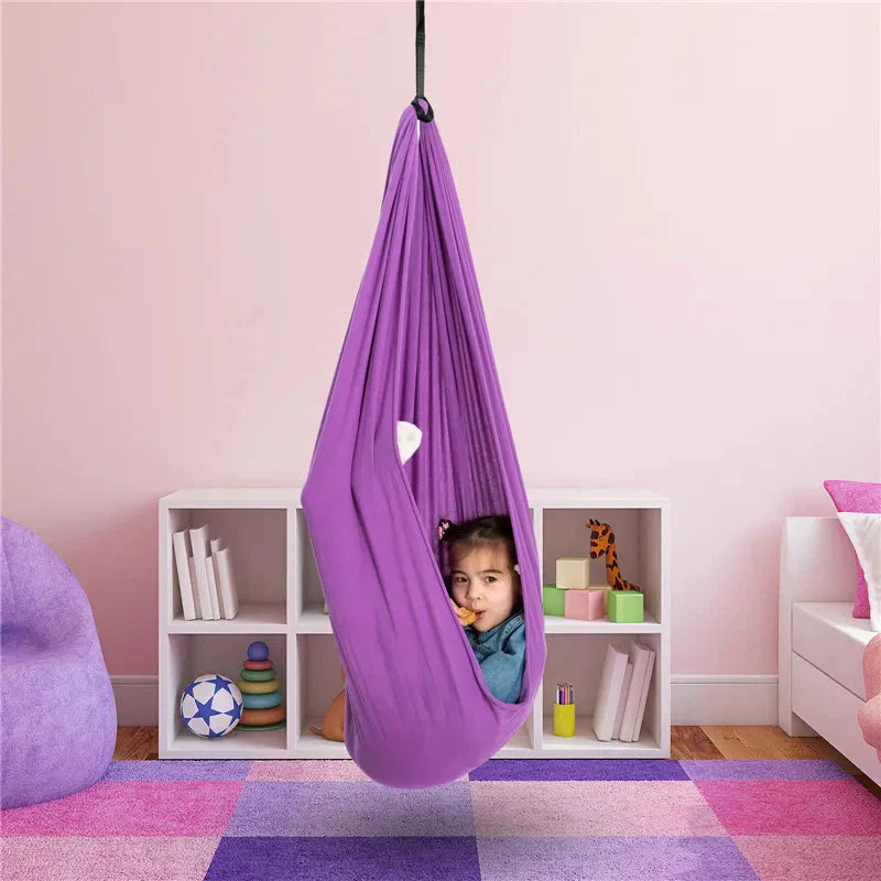 Sensory Swing Therapy Hammock for Kids Soft Cotton Hanging Seat