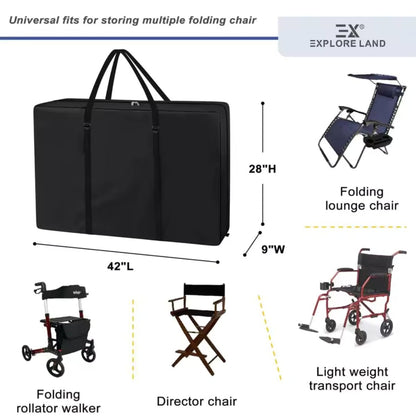 Storage Bag Heavy Duty Waterproof 42 Inch for Folding Camp Chairs