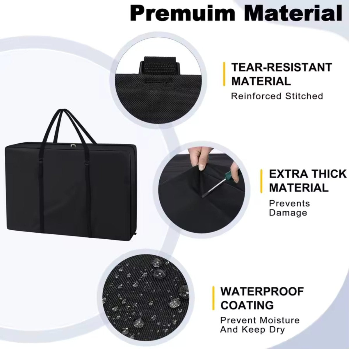 Storage Bag Heavy Duty Waterproof 42 Inch for Folding Camp Chairs