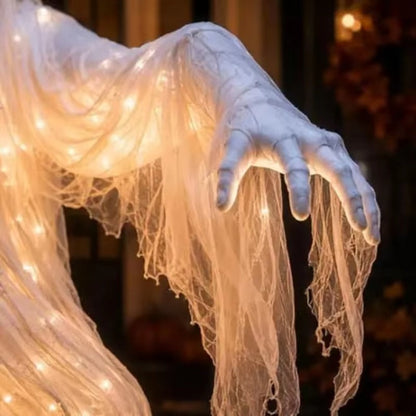 Light Up Pumpkin Ghost Decor Mini Halloween Table Decoration with LED